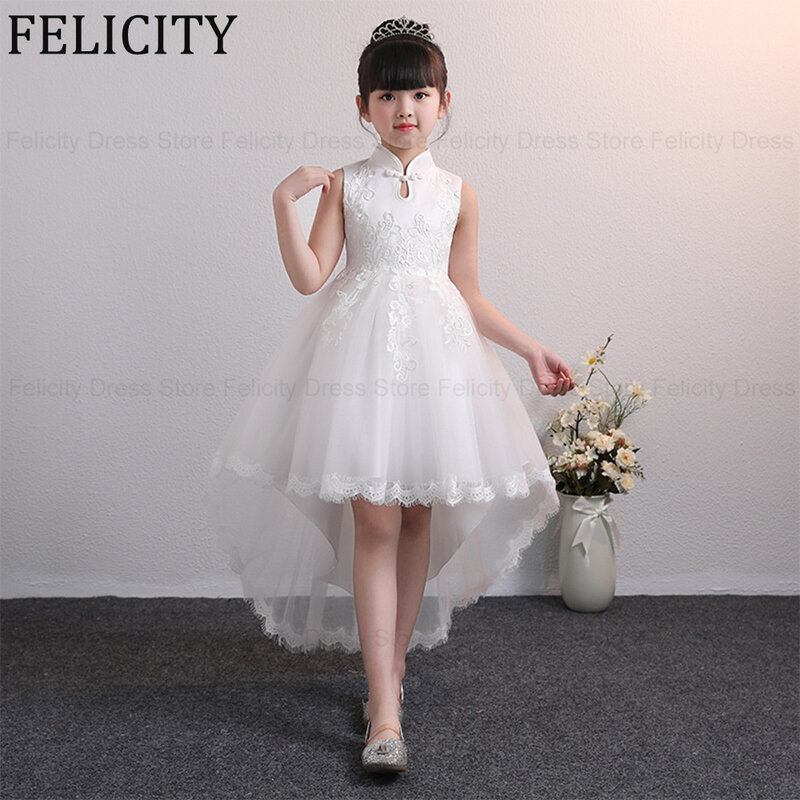Felicity-Robe de princesse en fibre pour filles, robes de demoiselle d'honneur pour mariages, fête d'anniversaire pour enfants