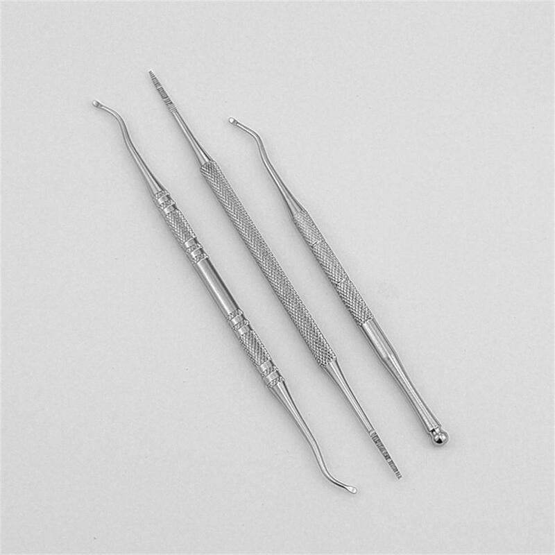 1~10PCS Double Ended Ingrown Toe Correction Files Stainless Steel Toe Nail Care Manicure Pedicure Toenails Clean Foot Tools