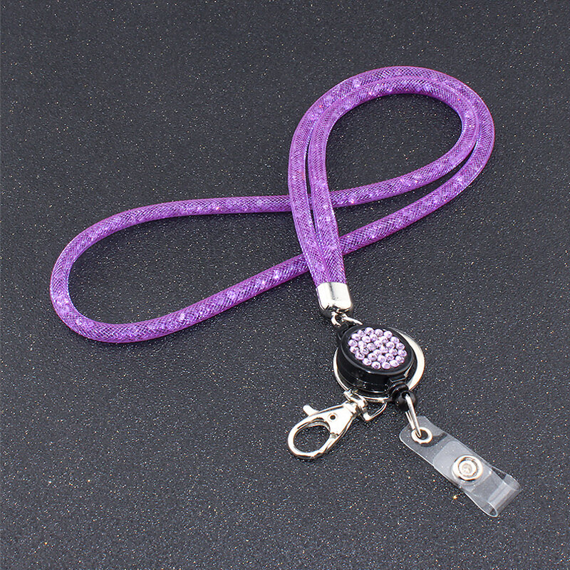 New Retractable Lanyard Badges Holder ID Lanyard Name Tag Universal Keychain Cellphones Office Id Hanging Rope Necklace Strap
