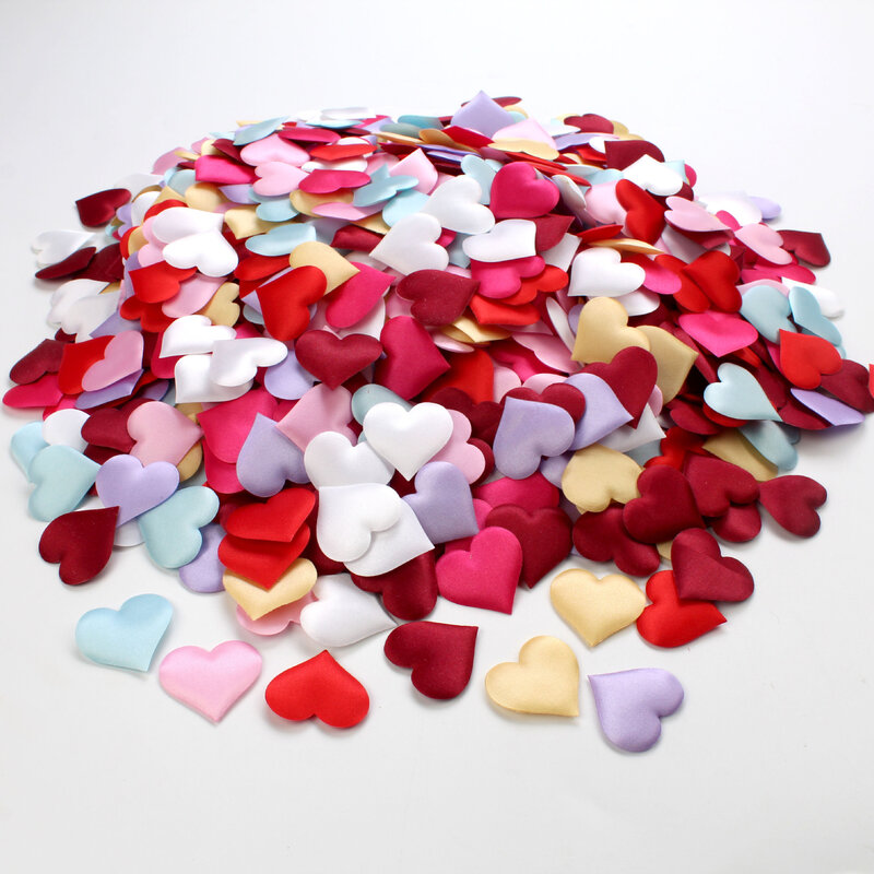 100 pçs/lote 3.5cm amor em forma de coração esponja pétala para decoração de casamento artesanal diy pétalas mesa aniversário acessórios festa casamento