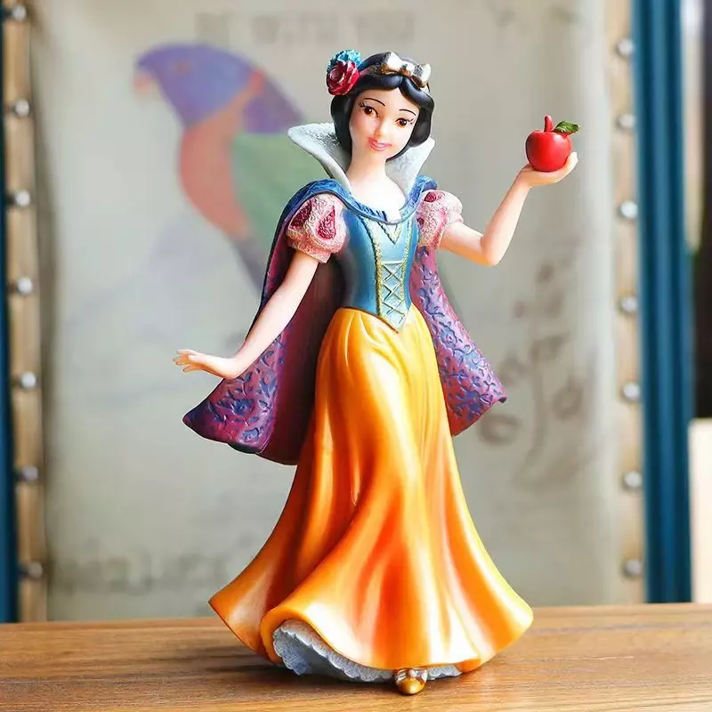 Mainan boneka Disney Rapunzel Jasmine, ornamen Resin putih dekorasi ruang hadiah Model aksi Anime hadiah anak-anak 20cm