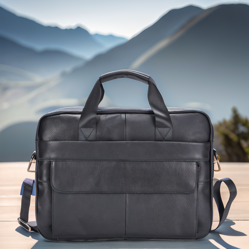 Мужской портфель для ноутбука, вместительный деловой портфель для мужчин, кожаный деловой портфель для офиса, деловая сумка-тоут высокого качества