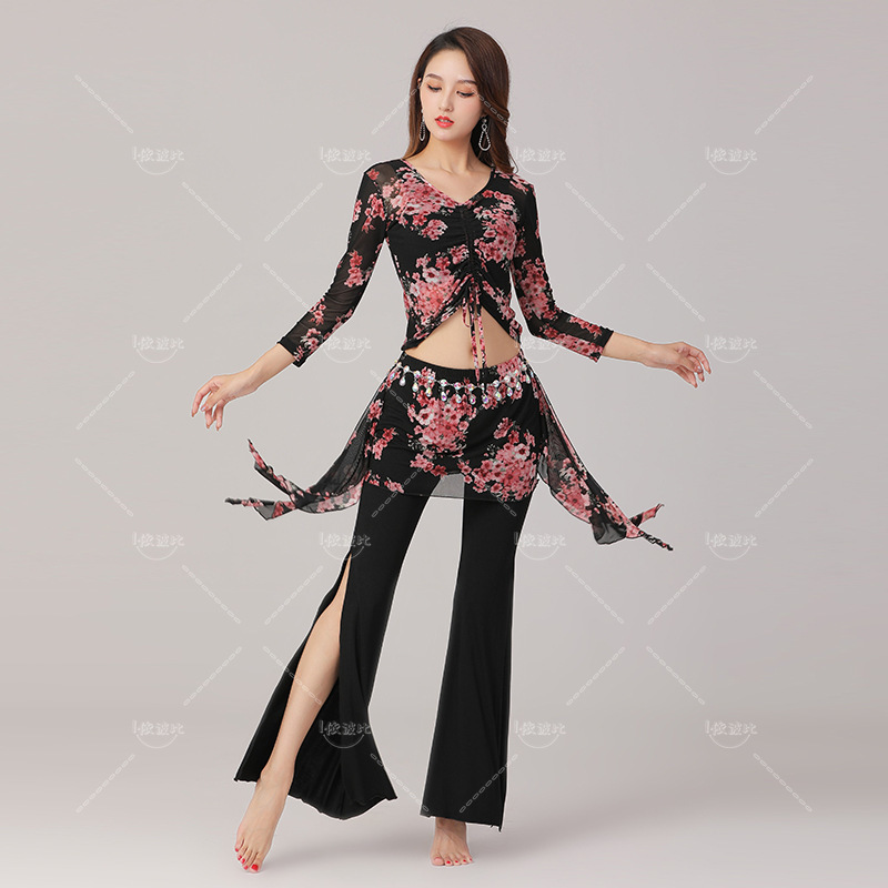 Celana panjang Belly Dance Set untuk tari panggung setelan pesta dansa Carnaval Disfraces celana India seksi dewasa pakaian modis untuk wanita Danza