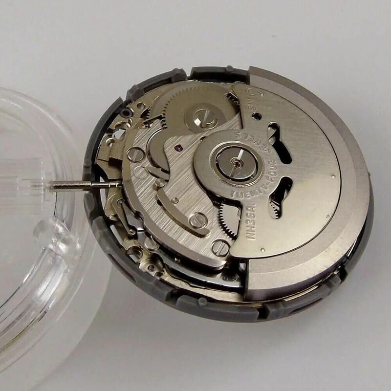 3.8H Originele NH36A Beweging Voor Skx Horloge Mod Seik Vervangende Onderdelen Dubbele Week Kalender Zwart Datewheel Reparatie Tool Kit