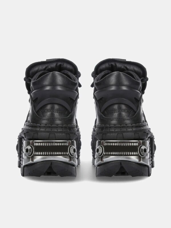 Retro hand gefertigte maßge schneiderte neue Produkt Punk Y2G Rock-Stil Big Head Leder Männer und Frauen gleiche Plattform dicken Boden Schuhe