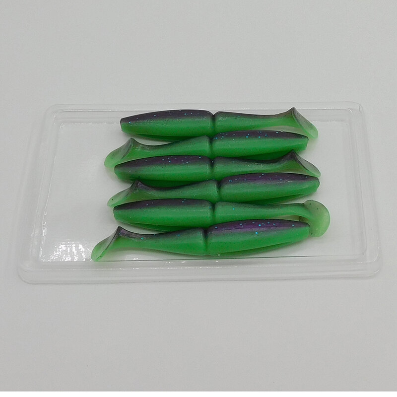 ESFISHING-Cebo Artificial de silicona suave, Señuelos de Pesca de cola con vibración, Easy Shiner, Leurre Souple Swimbait Isca, 50, 70mm