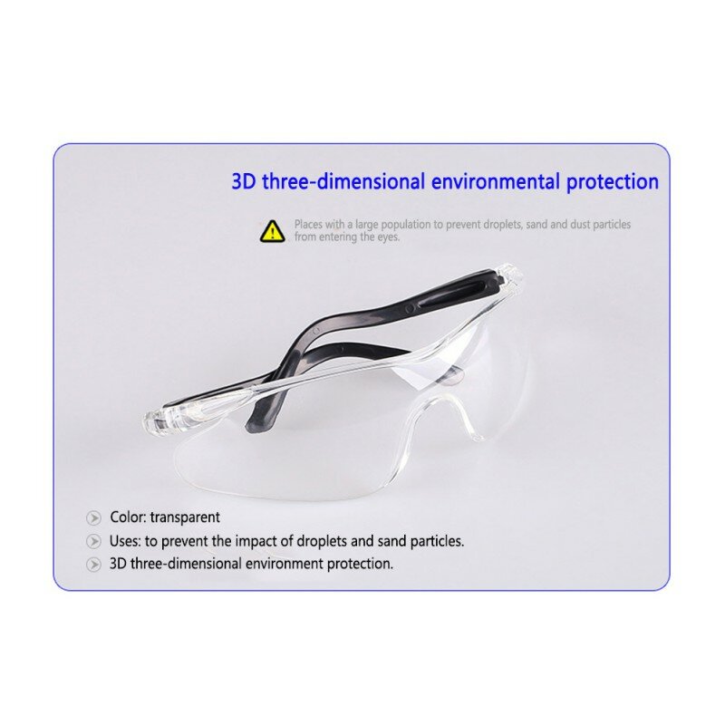 Детские защитные очки, защитные прозрачные линзы для глаз, защитные очки для улицы, прозрачные защитные очки для взрослых
