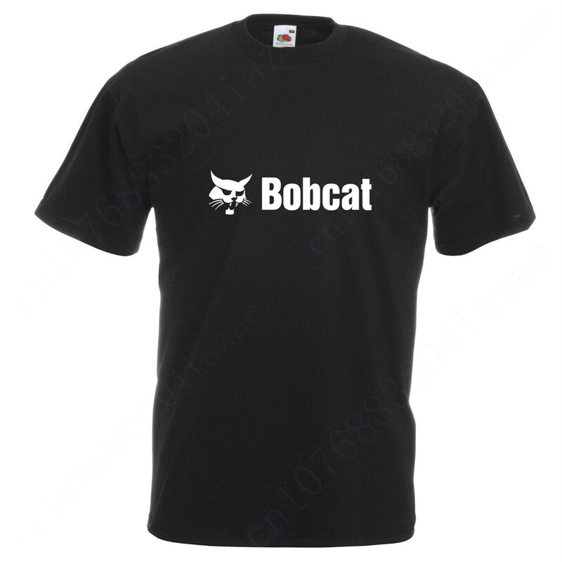Bobcat-Camiseta de gran tamaño para hombre y mujer, ropa informal Harajuku de manga corta, Color sólido, Anime