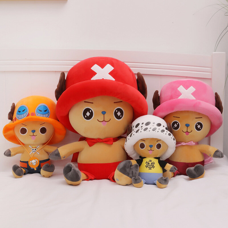 4 styles One Piece Anime Figure Tony Tony Chopper 35cm Stuffed Plush Doll Toy Bedroom Decoration  For Kid Xmas Gift Toy