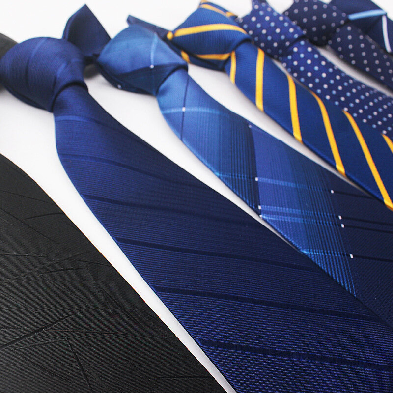 Gravata Gravata Clássica de Muitas Cores Masculina, Gravata de Seda, Acessórios de Camisa, Listrada, Azul Céu, Design Mais Novo, Escritório Masculino, 8 cm