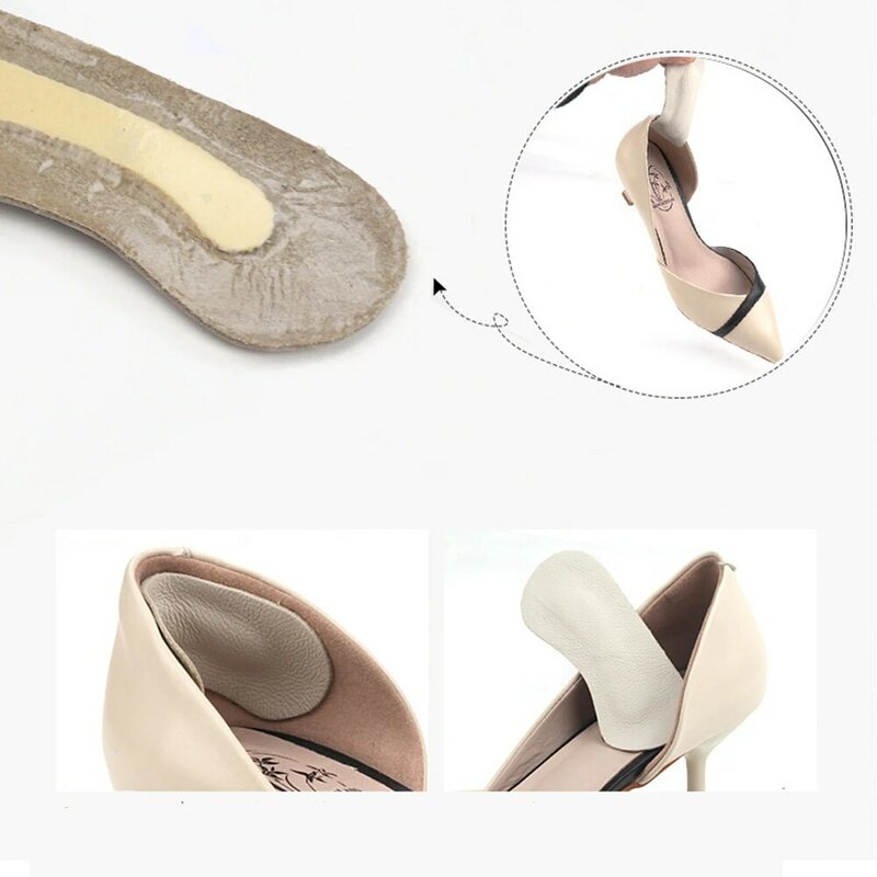 3Pair GEL Heel Protectors Women Silicone Cushion Foot Care Products Non Slip Shoe Pads for High Heels Adjustable Size Insoles