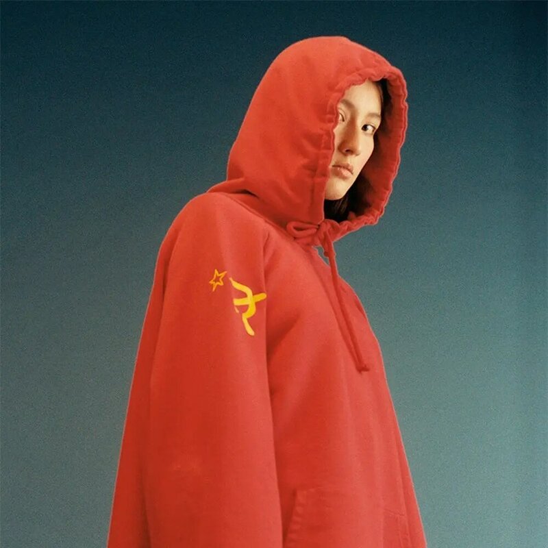Sudadera con capucha de cinco estrellas para hombre, ropa de calle gótica con estampado de letras, estilo retro, Y2K, 2024