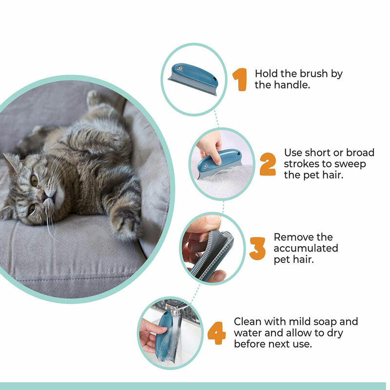 1Pc spazzola per la pulizia dei peli spazzola per la pulizia divano Fuzz tessuto rimozione della polvere Pet Cat Dog portatile multifunzionale rimozione della pelliccia domestica
