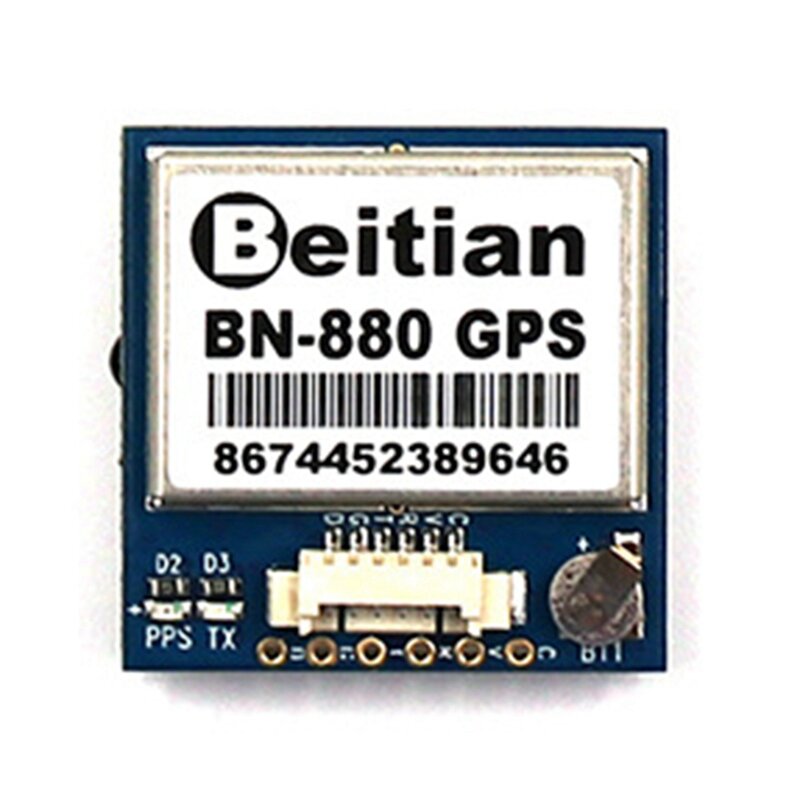 Módulo GPS BN880 para Dron de carreras, dispositivo con modo Dual HMC5883, 5V, TTL, para avión, Multirotor, FPV