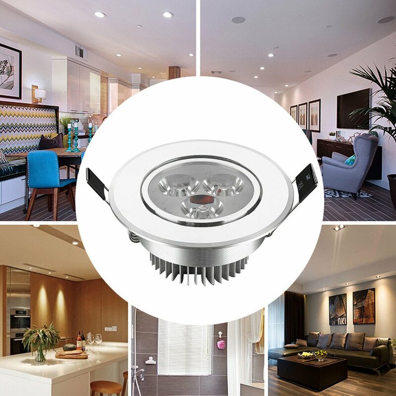 LED Downlight Spot Lights LED Lamp 3W Ultra Bright Dimmable Recessed Down Spot Ceil Home Light KTV Decor