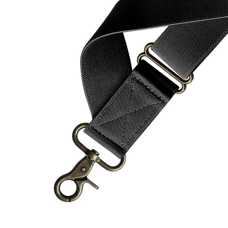 Suspender tipe-x pria dengan tali elastis yang dapat diatur dan kait tugas berat