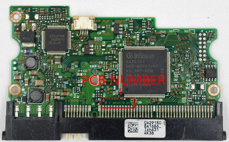 Circuit imprimé du disque dur uration, F 0A30270 01, IC: 0A30164, 0A30153, 0A29affair, 0A29180