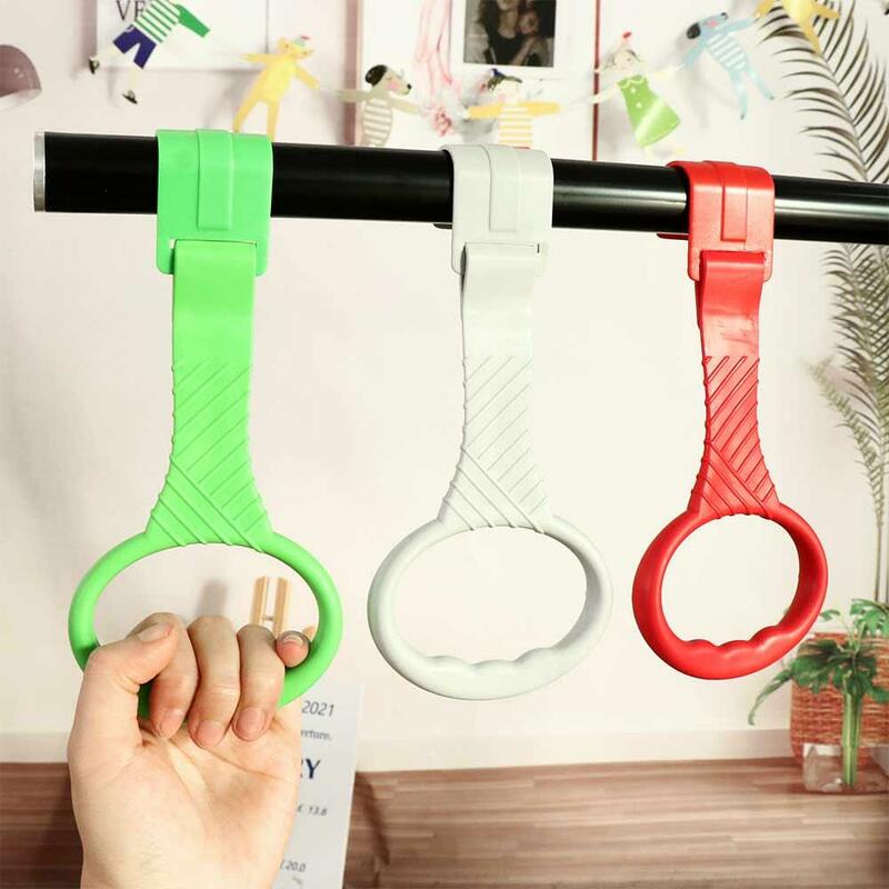 Nursery Rings Pull Up Rings for Babys Learning Standing Colorful Baby Crib Pull Up Rings Training Tool Plastic