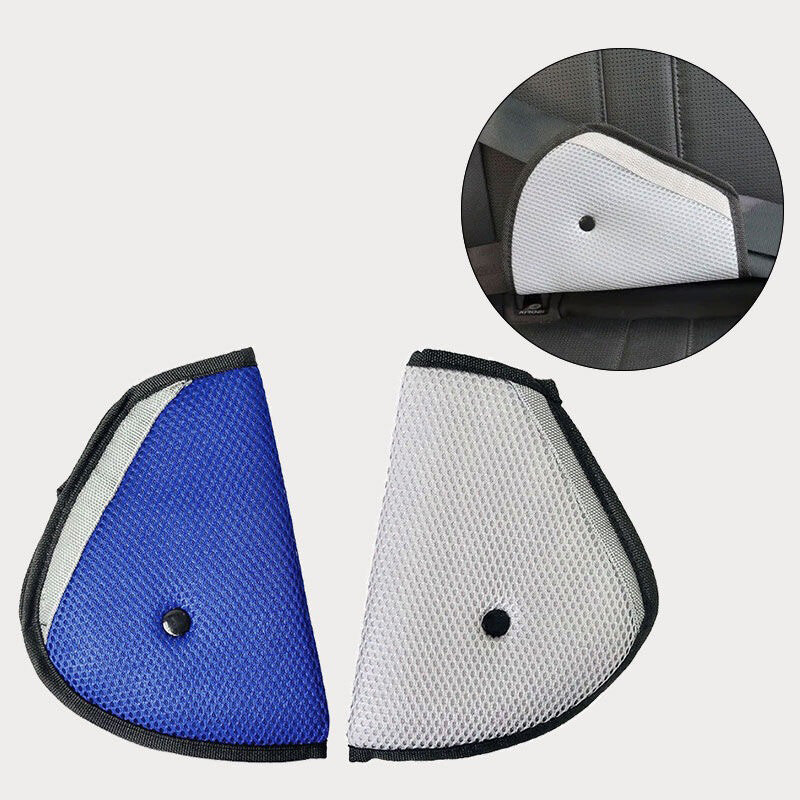 Cómoda funda de seguridad triangular para bebé y niño, cinturón de seguridad de malla transpirable, funda protectora triangular ajustable