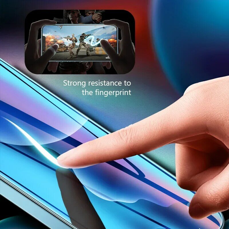 Pelindung layar kaca Tempered, 2 buah untuk iPhone 11 12 13 14 15 Pro XR X XS Max pelindung layar untuk iPhone 15 14 12 Pro Max Mini 7 8 Plus kaca