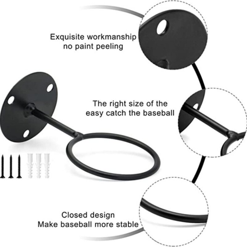 Kleiderbügel Baseball-Display neue tragbare Edelstahl Baseball-Halter Lagerung liefert Mehrzweck-Baseballs chläger Lagerung im Freien