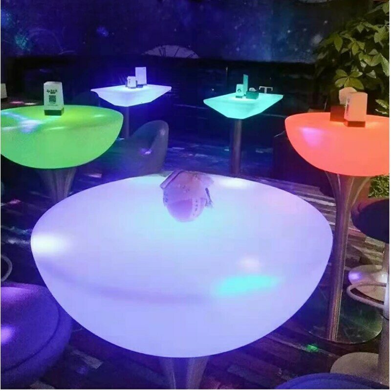 โต๊ะบาร์ทรงกลมสำหรับไนท์คลับโต๊ะสำหรับงานปาร์ตี้กลางแจ้งแบบทันสมัยโต๊ะค็อกเทลบาร์แผนกต้อนรับ