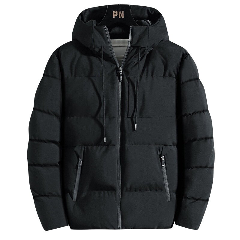 Fashion Parkas Male Thick Winter Overcoat Men's Casual Jacket Hat Warm Long Windbreaker 2023 Windproof Business Hombre