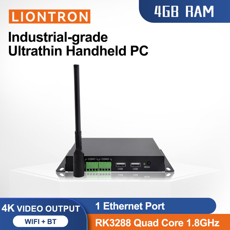 Домашний мини-ПК Liontron, 4 Гб ОЗУ, 128 Гб ПЗУ, Wi-Fi, HDMI, Ethernet, безвентиляторный Rockchip RK3288, Android, Linux, встроенный компактный компьютер