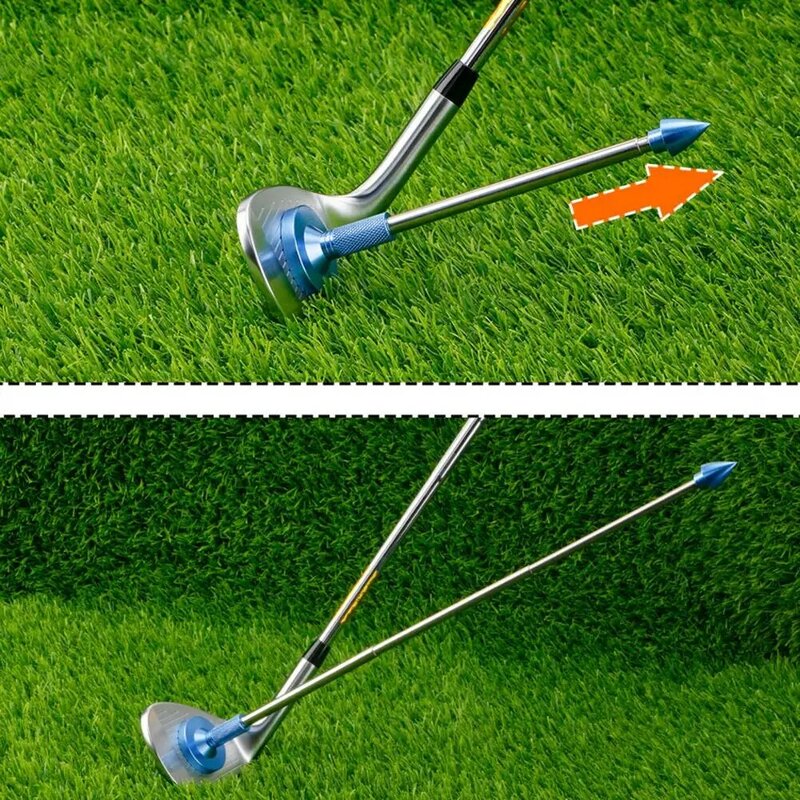 3 Section Golf Alignment Rod 3-section Retractable Golf Alignment Rod for Swing Training with Magnetic Direction Indicator Club