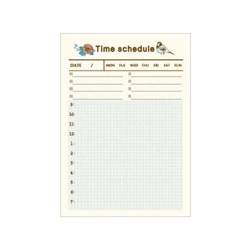 Y1UB Mini Notes Papers Mini Check-list Pocket Monthly Planner To-do-list for Students