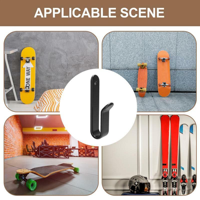 Snowboard Wall Rack Wall Storage Display Hanger Rack For Snowboards Horizontal Skateboard Wall Hangers For Wakeboards Kiteboards