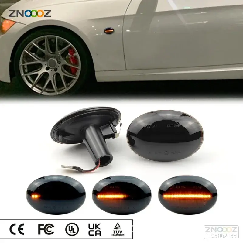 2x Sequential Side Marker Mirror Lamp LED Dynamic Turn Signal Light For MINI Cooper R55 R56 R57 R58 R59 CL-R56-LSM-SM 2007-2013