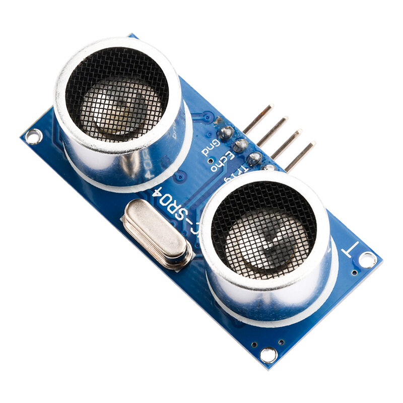 Sensor ultrasonik HC-SR04 DC 5V dengan osilator kristal HCSR04 ke dunia, detektor gelombang ultrasonik pengukur jarak modul Sensor jarak