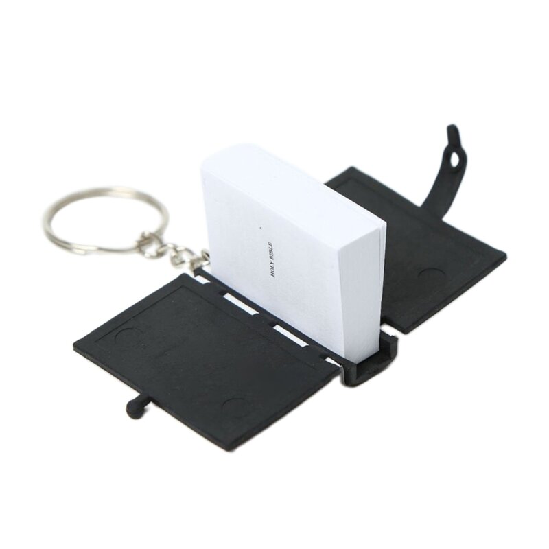 Porte-clés Bible en tissu doux, pendentif petit livre créatif, accessoire, livraison directe