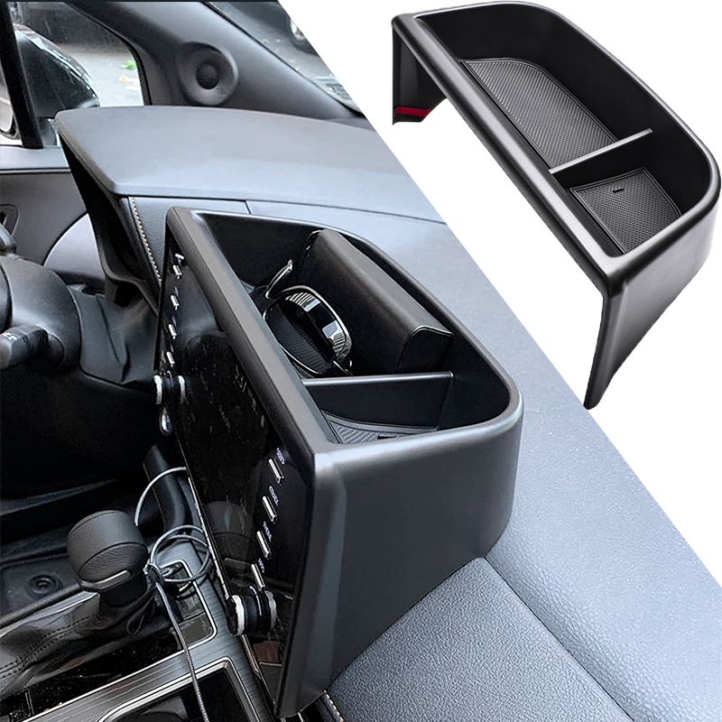 Untuk 2021 2022 2023 2024 Toyota Sienna Center Console Dash baki penyimpanan, masukkan kacamata hitam aksesoris Dashboard Organizer