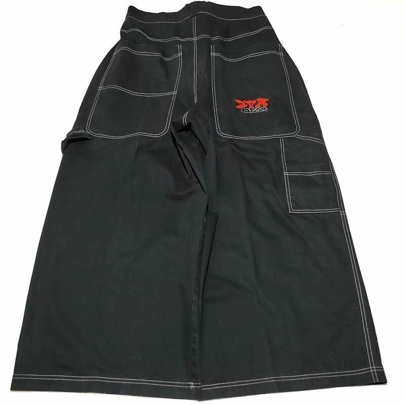 Джинсы женские Мешковатые в стиле хип-хоп, уличные винтажные штаны с вышивкой в стиле Харадзюку, с завышенной талией и широкими штанинами, брюки с прямыми штанинами, 3PM, Y2k