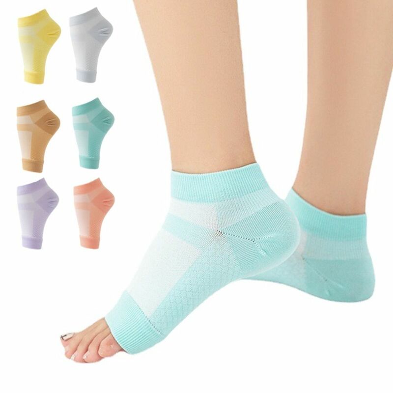 Calcetines de compresión antiagrietados para el cuidado de la piel, medias transpirables para el tobillo, para reparar los pies agrietados, Unisex