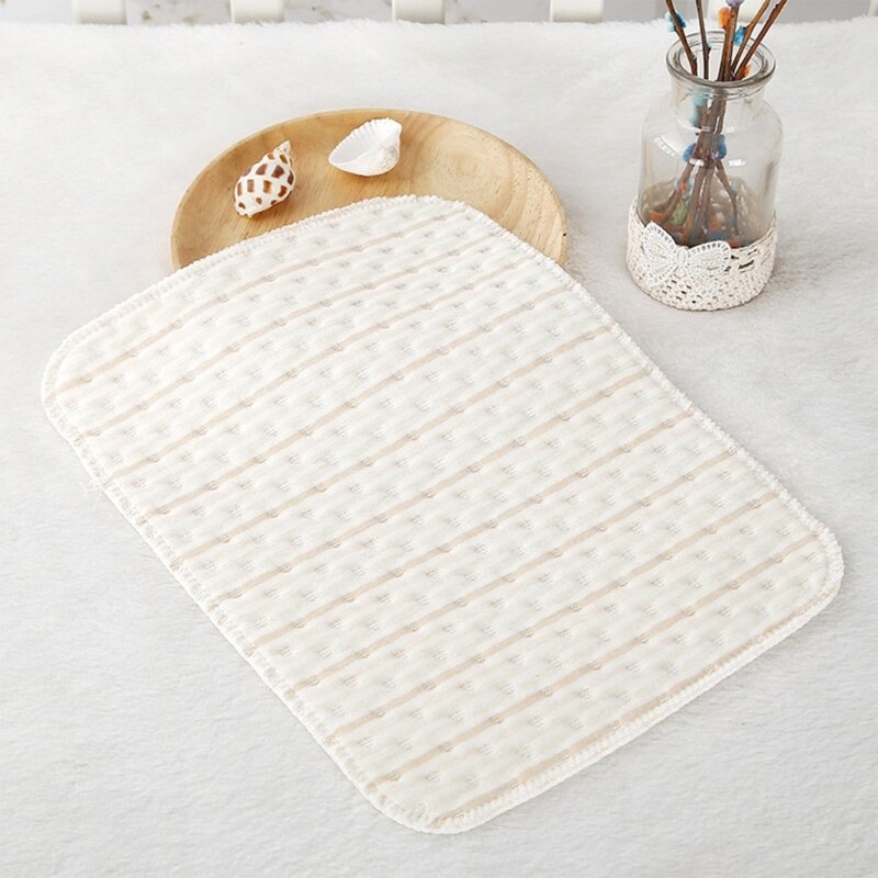 Waterproof Cotton Baby Changing Pad Breathable & Leak-proof Diaper Mat for Baby