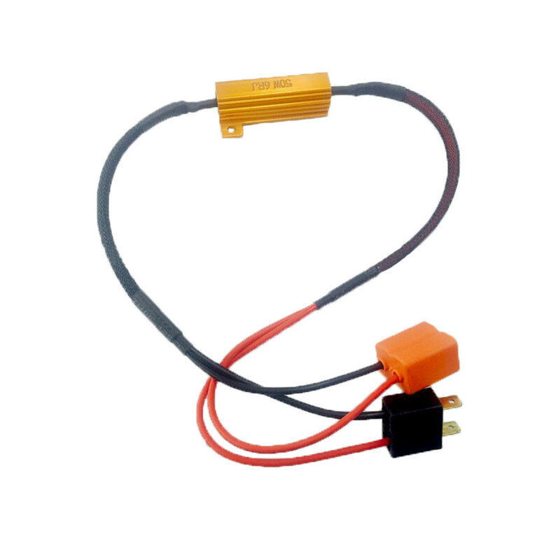 50W H7 H8 9005 HB3 9006 HB4 Car Load Resistor Error Canceller LED Decoder Canbus Free Wiring Canceller Decoder Light
