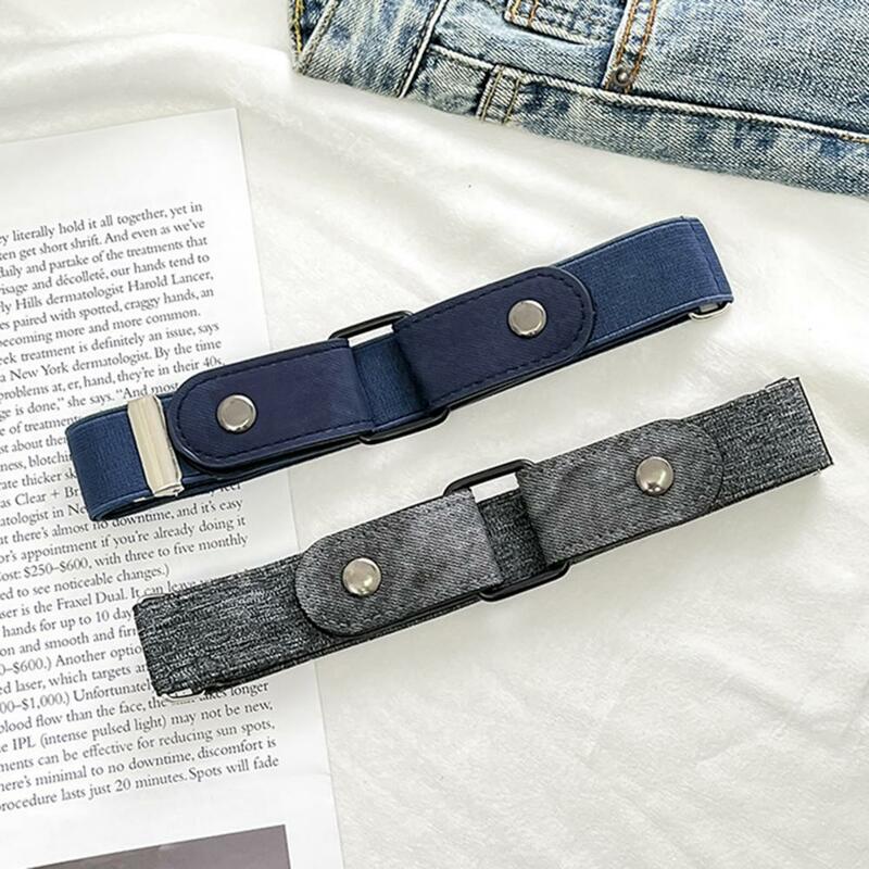 Cinturón ajustable para hombre y mujer, cinturón elástico antirotura con hebilla de acero inoxidable, correa para la cintura, accesorio de ropa