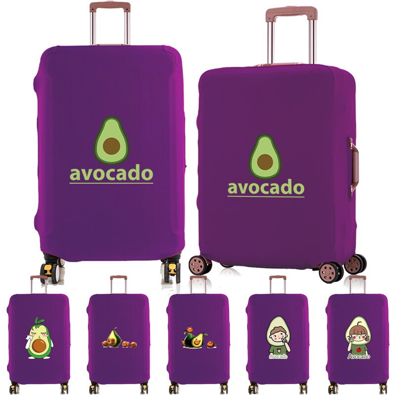 Reizen Koffer Cover Avocado Patroon Opvouwbare Elastische Travel Bagage Beschermhoes Voor 18 " - 28" Bagage Reizen Accessoires