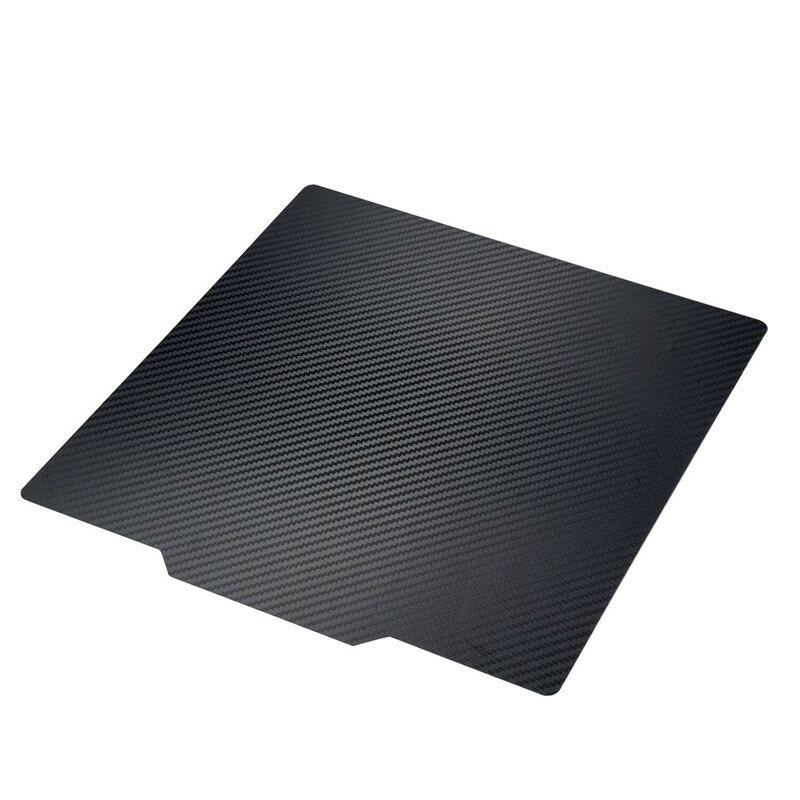 ENERGETIC Make M5 PEI Magnetic Build Plate 250x250mm Double Sided Textured PEI +Smooth PET Carbon Fiber Steel Sheet for Q1 Pro