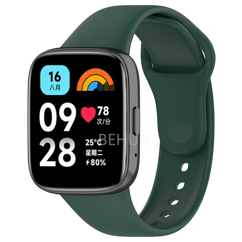 Silikonowy pasek do zegarka XiaoMi Redmi 3 aktywny/Redmi Watch 3lite Watchstrap Smart Sport bransoletka zamiennik