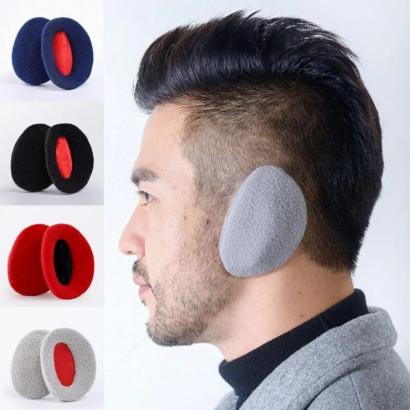 Protège-oreilles unisexe, 1 paire, couvre-oreilles sans bandes, tendance, de couleur unie, pour le patinage