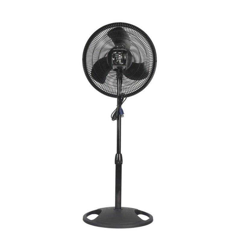 Home Standing Fan Black Adjustable Baseboard Fan