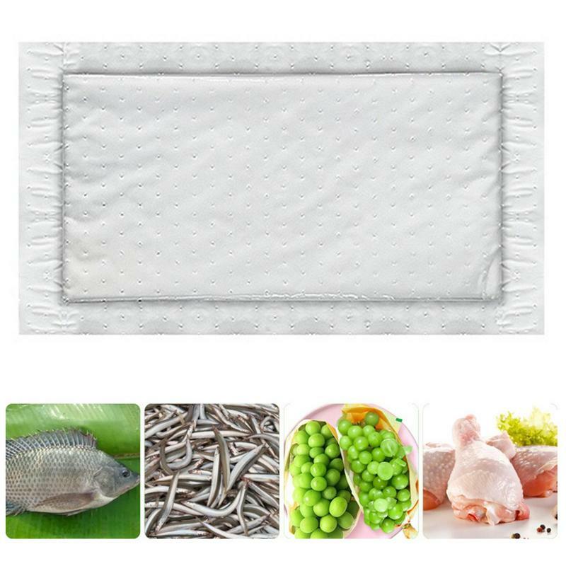 Almohadillas absorbentes para cocina, herramienta de papel absorbente para mantener el Embalaje limpio y seco, para carne, pescado y aves de corral, 100 piezas