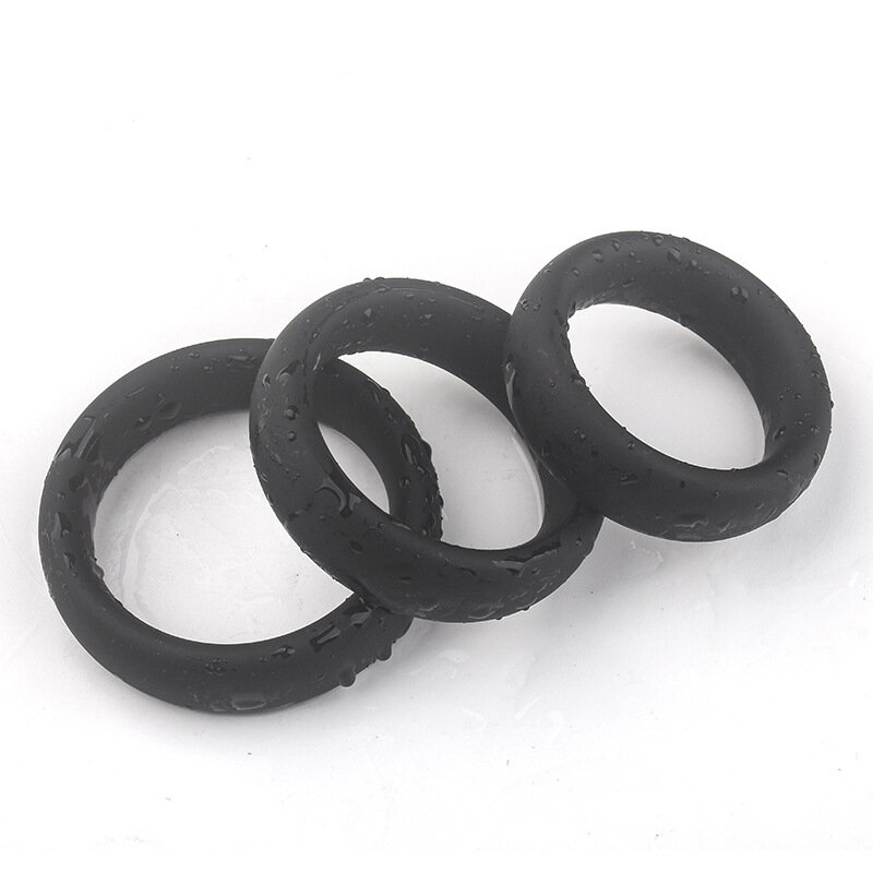 Cincin penis silikon 3 ukuran 100% mainan seks cincin tahan lama cincin penis untuk pria mainan seks