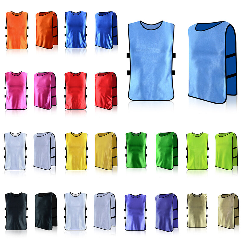 Jerseys Football Vest Polyester Soccer Training Vest Adult Plus Size For Football Soccer Team Sports Training Aids