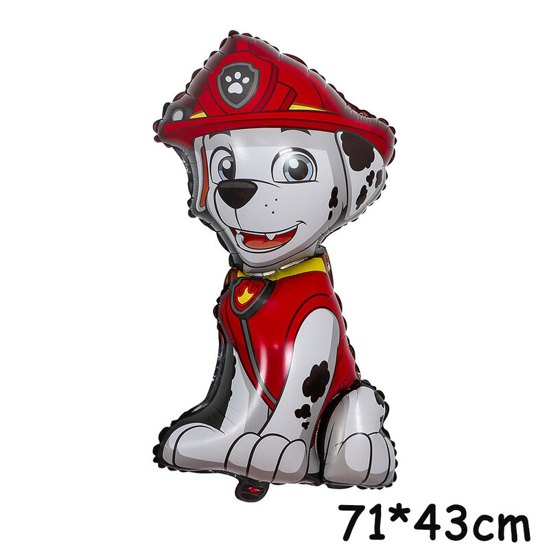 4pcs Paw Patrol Themed Balloon Party Decoration Supplies Rescue Dog Chase Rubble Aluminum Foil Balloon Childrens Birthday Gift