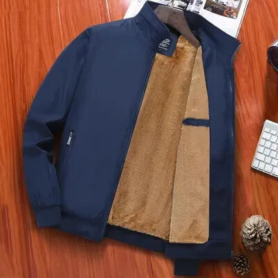 男性用の厚手のベルベットジャケット,暖かいコート,防寒着,ブランドの服,冬のファッション